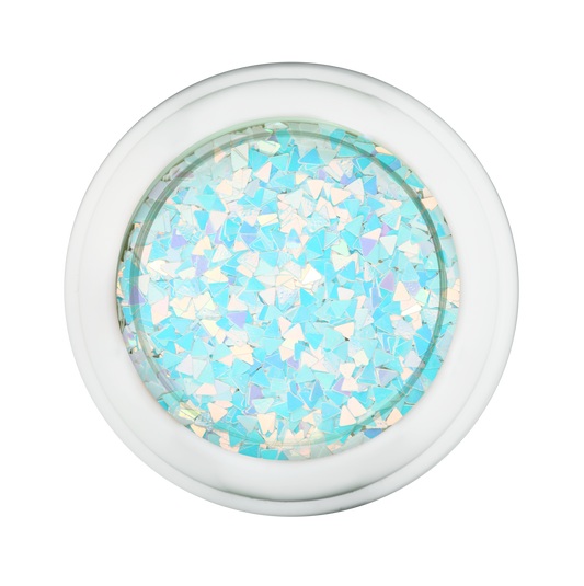 Cre8tion Nail Art Designed Confetti Glitter, 013, Triangle 2mm, White, Pink, Blue, 0.5oz, 1101-0454 BB