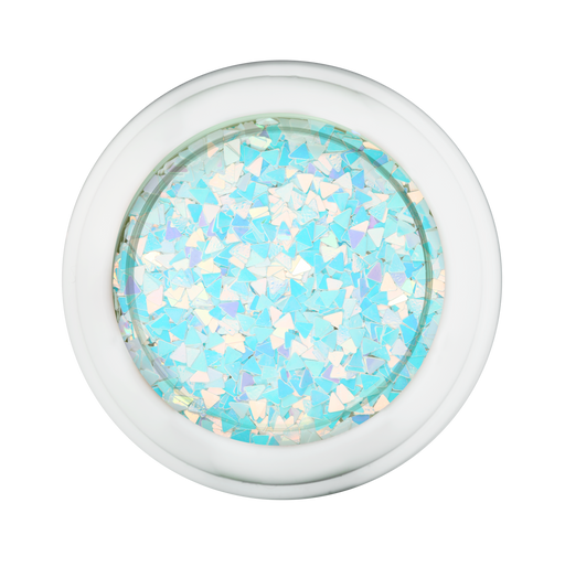 Cre8tion Nail Art Designed Confetti Glitter, 013, Triangle 2mm, White, Pink, Blue, 0.5oz, 1101-0454 BB