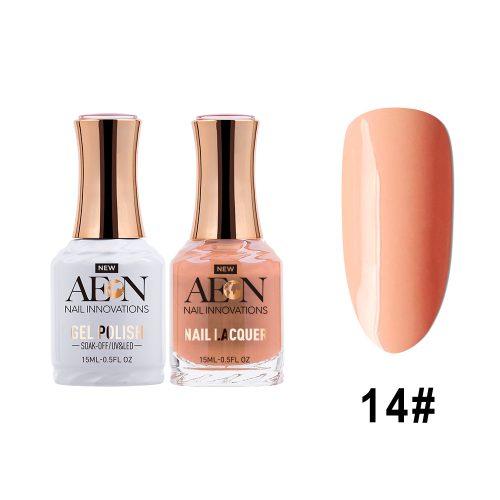 AEON Gel Polish + Nail Lacquer, 014, Read My Tulips, 0.5oz OK0326LK