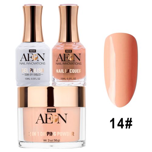 AEON 3in1 Dipping Powder + Gel Polish + Nail Lacquer, 014, Read My Tulips OK0327LK