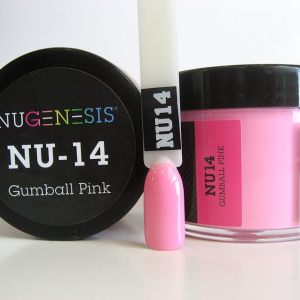 Nugenesis Dipping Powder, NU 014, Gumball Pink, 2oz MH1005