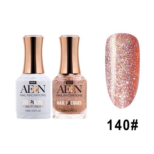 AEON  Gel Polish + Nail Lacquer, 140, Disco Uriel, 0.5oz OK0326LK