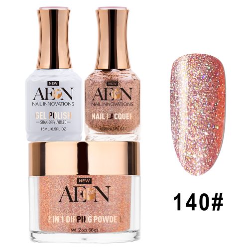 AEON 3in1 Dipping Powder + Gel Polish + Nail Lacquer, 140, Disco Uriel OK0327LK