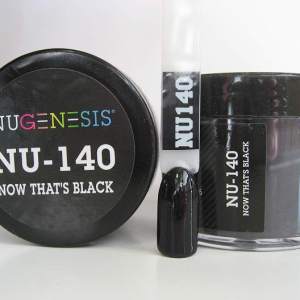 Nugenesis Dipping Powder, NU 140, Now That's Black, 2oz MH1005