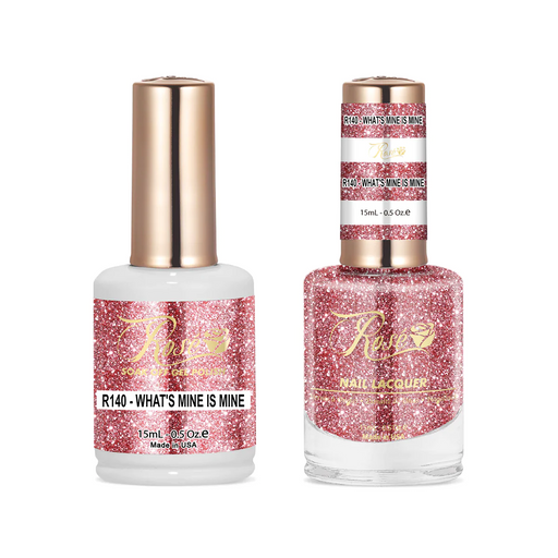 Rose Gel Polish And Nail Lacquer, 140, What's Mine is Mine, 0.5oz