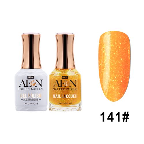 AEON  Gel Polish + Nail Lacquer, 141, Mango Tango, 0.5oz OK0326LK