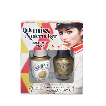 Gelish Gel Polish & Morgan Taylor Nail Lacquer, 1110277, Little Miss Nutcracker Collection, Just Tutu Much, 0.5oz BB KK