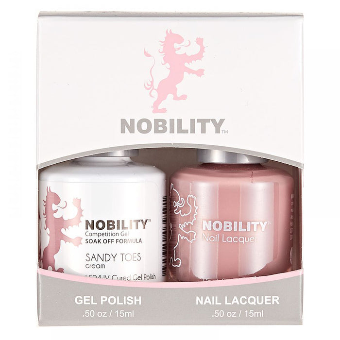 LeChat Nobility Gel & Polish Duo, NBCS141, Sandy Toes, 0.5oz KK0917