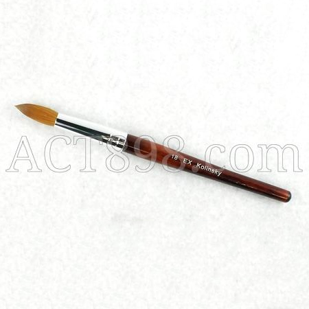 EX Red Wood Handle Nail Brush, #16 OK0923VD