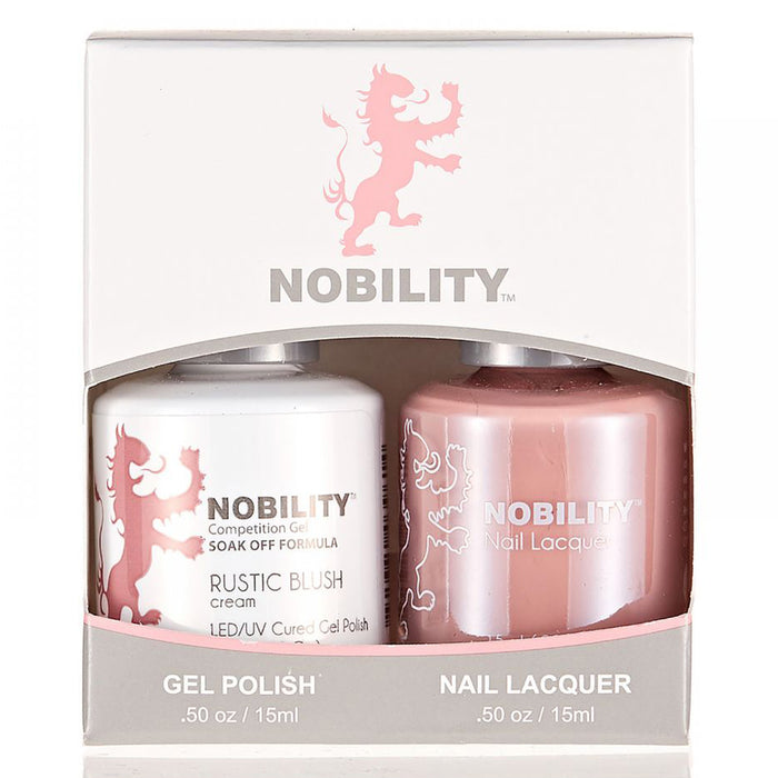 LeChat Nobility Gel & Polish Duo, NBCS143, Rustic Blush, 0.5oz KK0906