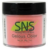 SNS Gelous Dipping Powder, 145, Raspberry Red, 1oz BB KK