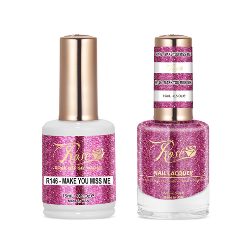 Rose Gel Polish And Nail Lacquer, 146, Make You Miss Me, 0.5oz