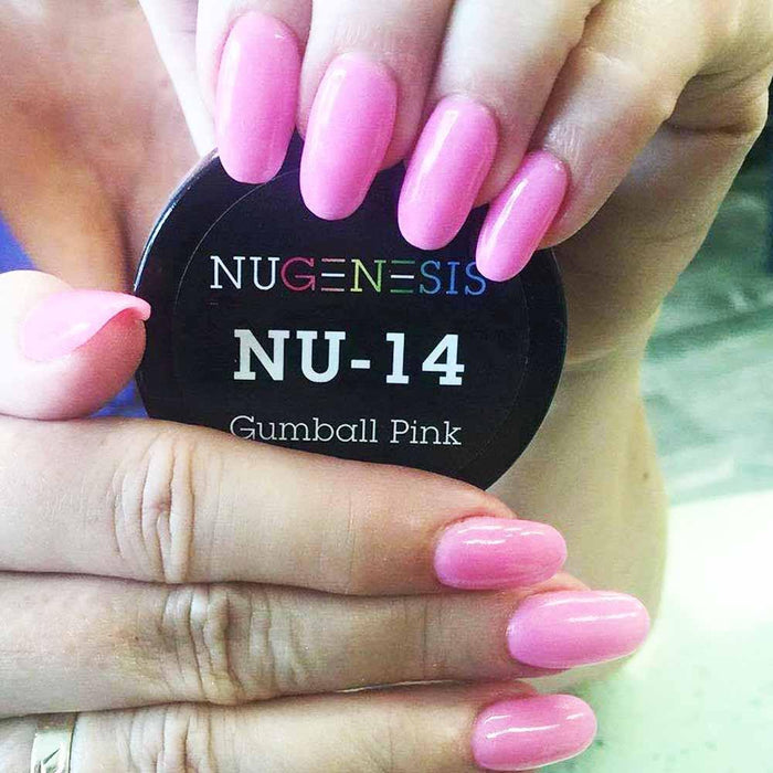 Nugenesis Dipping Powder, NU 014, Gumball Pink, 2oz MH1005