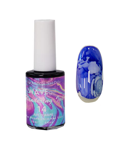 Wave Gel Wandering Ink Gel Polish, 14, Juicy Grap, 0.5oz OK0105