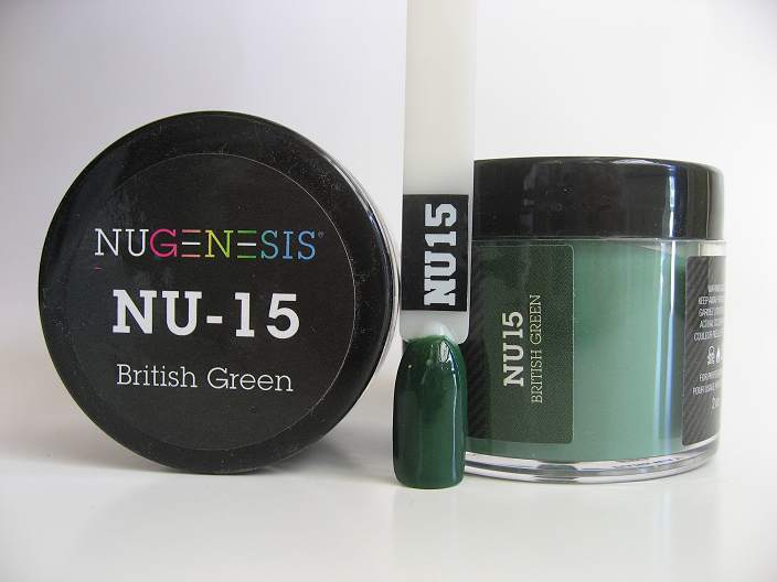 Nugenesis Dipping Powder, NU 015, British Green, 2oz MH1005