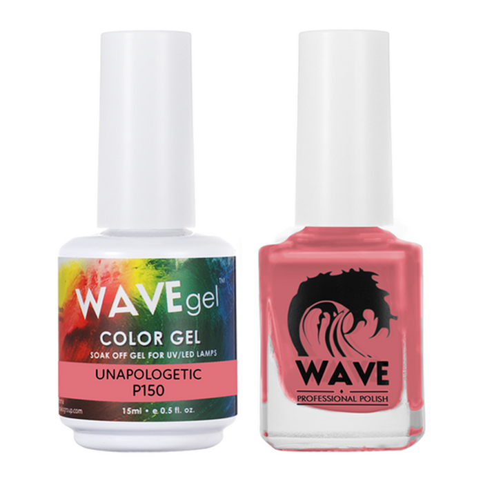 Wave Gel Nail Lacquer + Gel Polish, Simplicity Collection, 150, Unapologetic, 0.5oz