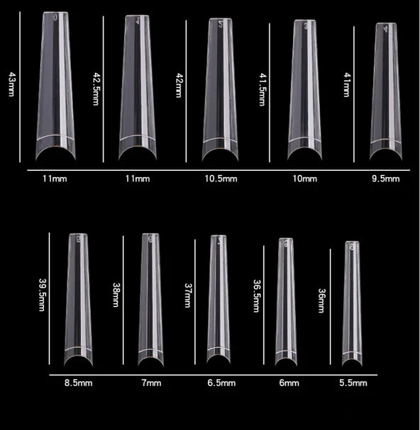 Cre8tion Special Shape - Natural, Long Coffin, #21 (Pk: 550 pcs/box 100 boxes/case)