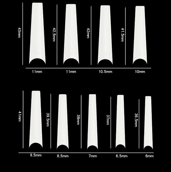 Cre8tion Special Shape - Natural, Long Coffin, #21 (Pk: 550 pcs/box 100 boxes/case)