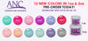 ANC Dipping Powder, 12 New Colors (from 1OP196 to 1OP207), 1oz