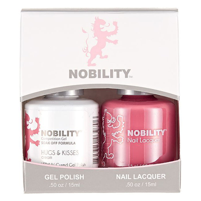 LeChat Nobility Gel & Polish Duo, NBCS152, Hugs & Kisses, 0.5oz KK