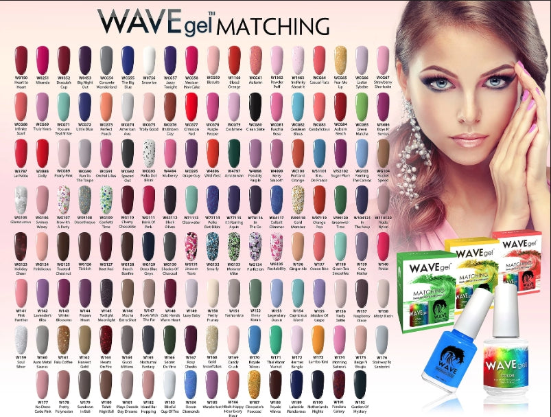 Wave Gel Nail Lacquer + Gel Polish, 0.5oz, Full line of 160 colors (From 050 to 210) KK1113