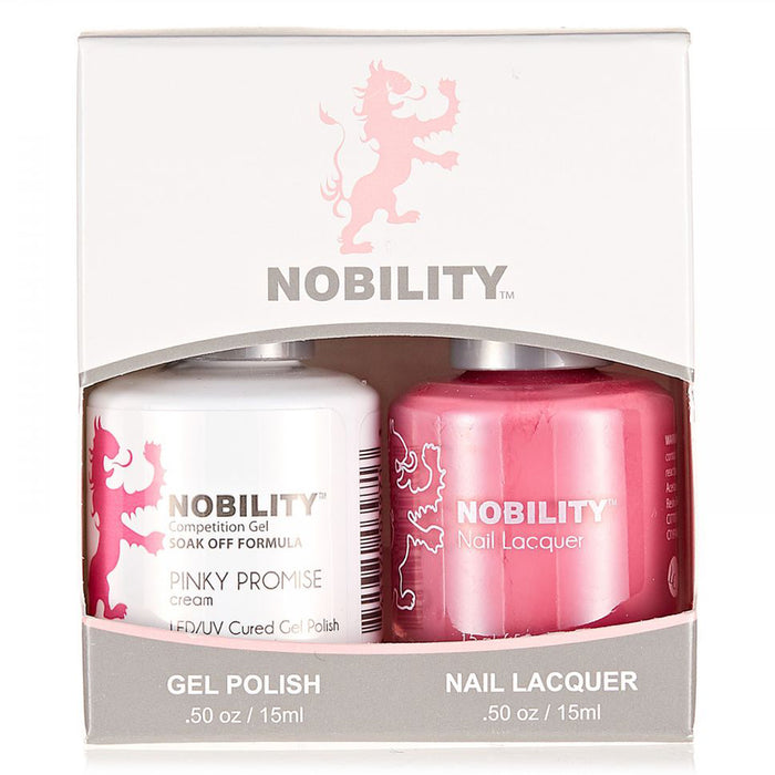 LeChat Nobility Gel & Polish Duo, NBCS153, Pinky Promise, 0.5oz KK