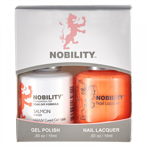 LeChat Nobility Gel & Polish Duo, NBCS154, Salmon, 0.5oz KK