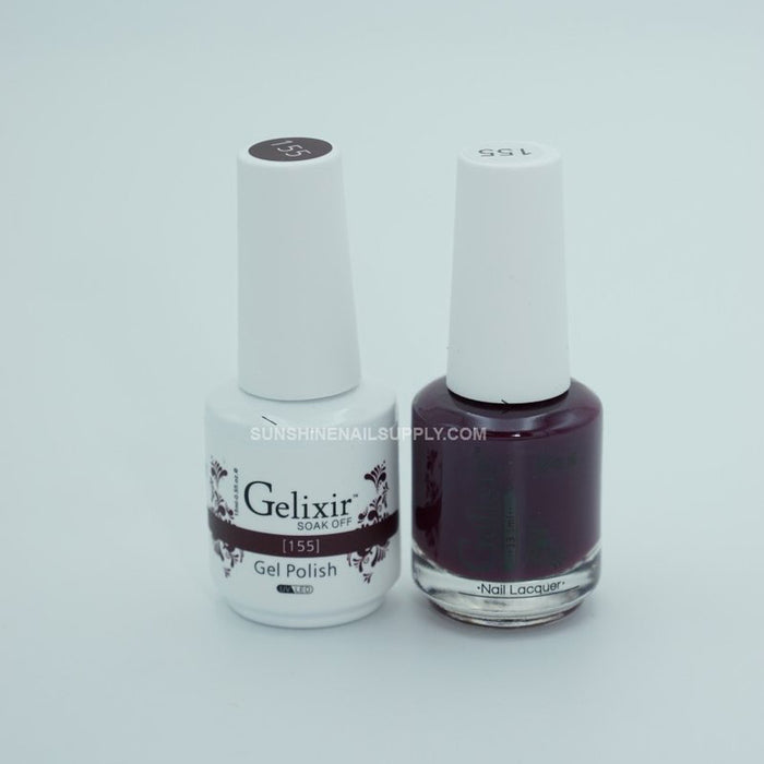 Gelixir Nail Lacquer And Gel Polish, 155, 0.5oz