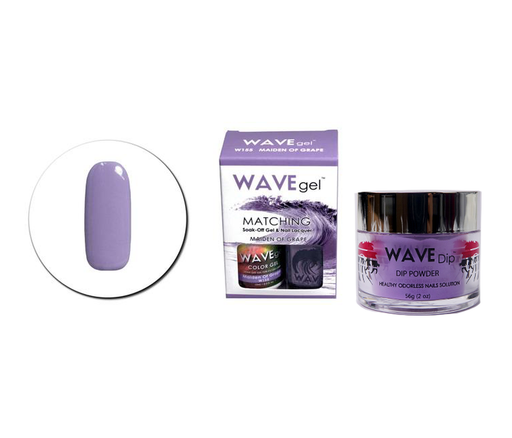Wave Gel 3in1 Dipping Powder + Gel Polish + Nail Lacquer, 155, Maiden Of Grape OK0603MD