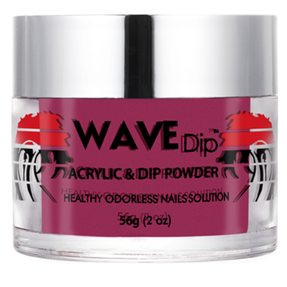 Wave Gel Acrylic/Dipping Powder, Simplicity Collection, 155, Red All Over, 2oz