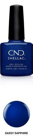 CND Shellac Gel Polish, Crystal Alchemy Collection, Sassy Sapphire, 0.25oz OK0926MD