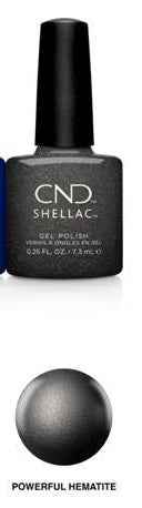 CND Shellac Gel Polish, Crystal Alchemy Collection, Poweful Hematite, 0.25oz OK0926MD