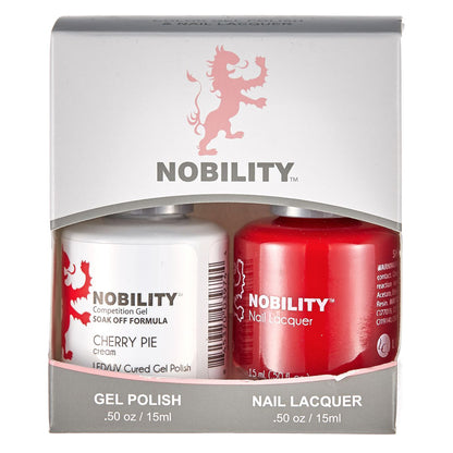 LeChat Nobility Gel & Polish Duo, NBCS156, Cherry Pie, 0.5oz KK