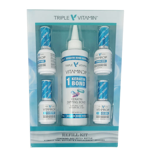 Triple Vitamin Refill Kit, 01, KERATIN BOND, 8oz, 51463 (Packing: 8 kits/case) OK0826VD