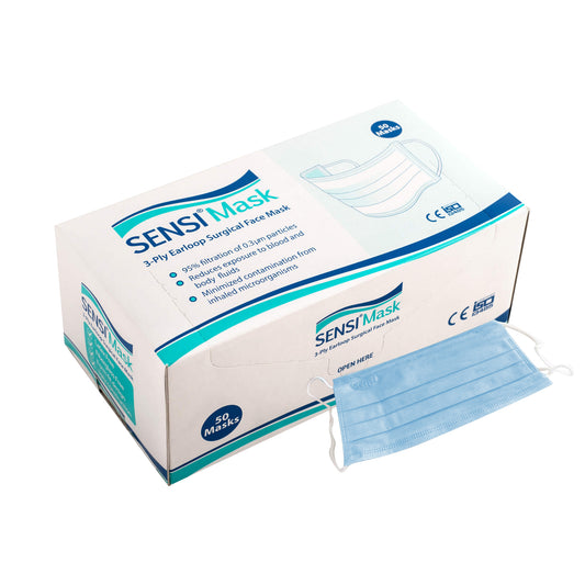 Sensi 3 PLY Face Mask, BLUE, 50 pcs/box OK0317VD