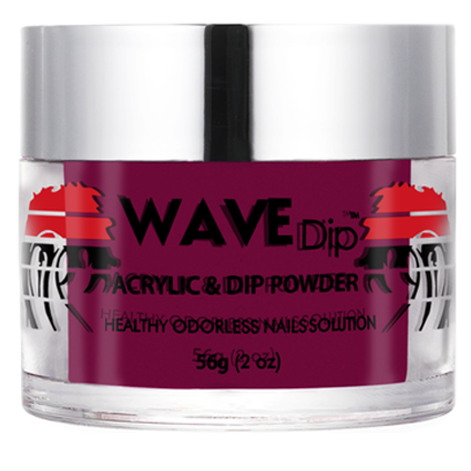 Wave Gel Acrylic/Dipping Powder, Simplicity Collection, 158, Dark Raspberry, 2oz