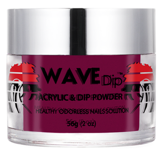 Wave Gel Acrylic/Dipping Powder, Simplicity Collection, 158, Dark Raspberry, 2oz