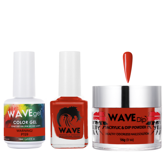 Wave Gel 4in1 Acrylic/Dipping Powder + Gel Polish + Nail Lacquer, SIMPLICITY Collection, 159, Warning!