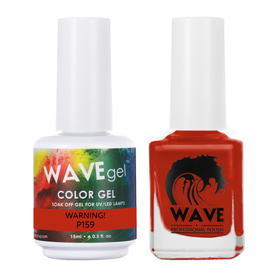 Wave Gel Nail Lacquer + Gel Polish, Simplicity Collection, 159, Warning!, 0.5oz