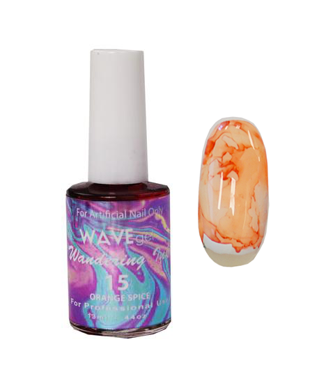 Wave Gel Wandering Ink Gel Polish, 15, Orange Spice, 0.5oz OK0105