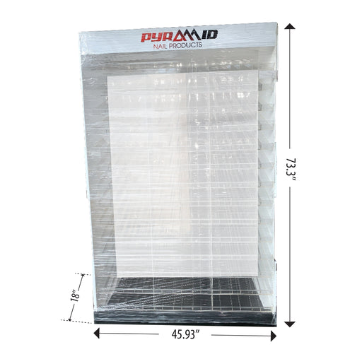 Pyramid 3in1 Nail Products Display Rack, 14 ROWS