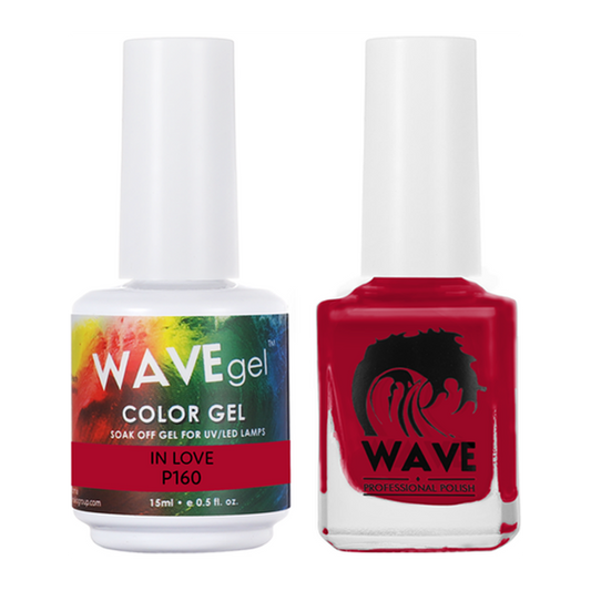 Wave Gel Nail Lacquer + Gel Polish, Simplicity Collection, 160, In Love, 0.5oz