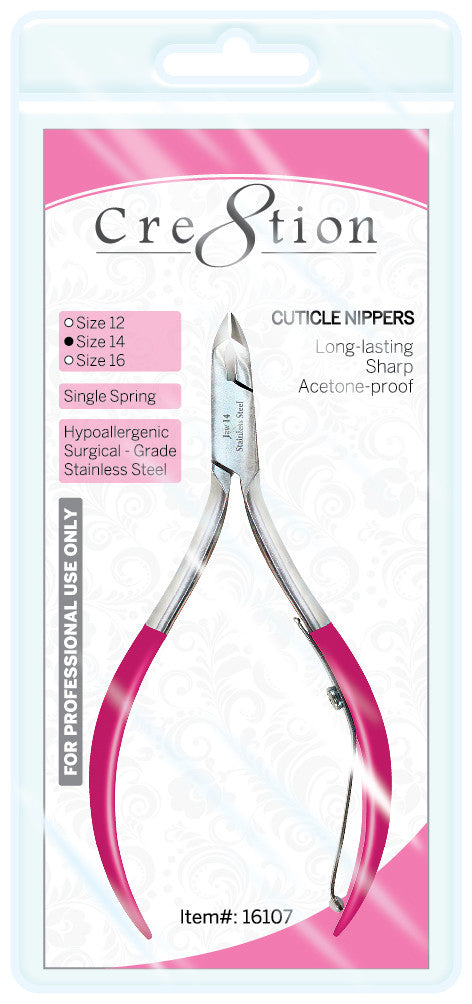 Cre8tion Cuticle Nippers Size 14, 1/2 Jaw, 16107