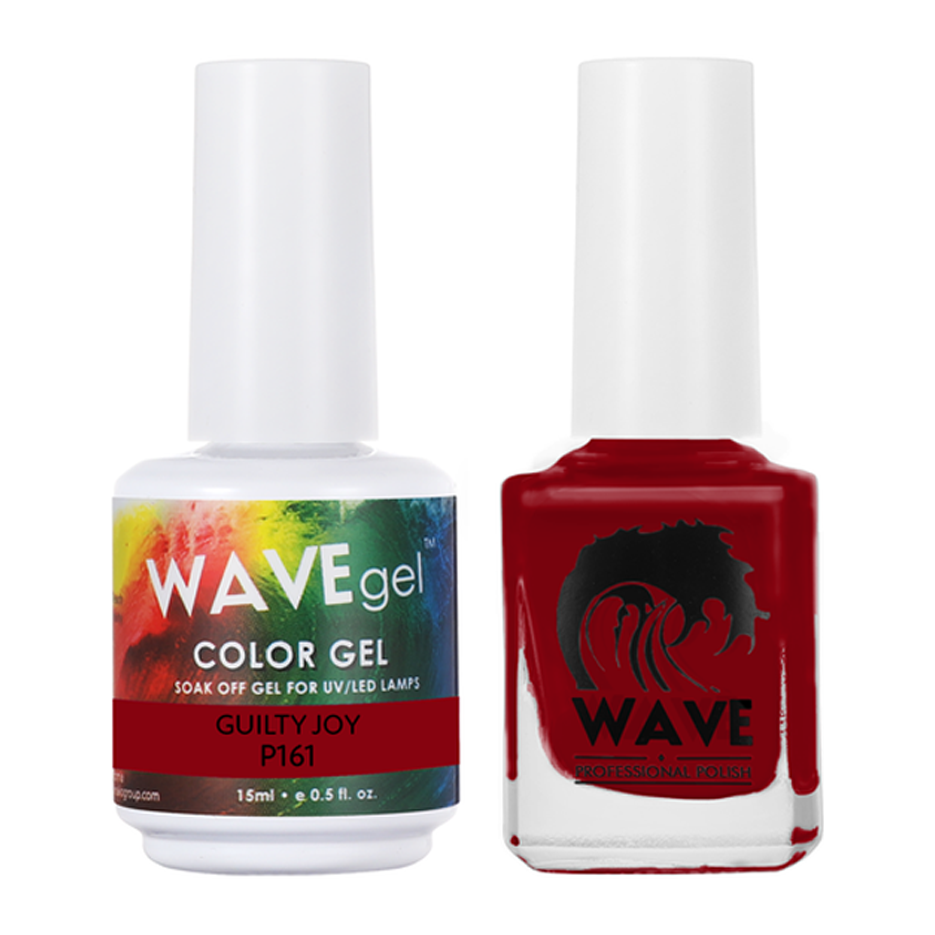 Wave Gel Nail Lacquer + Gel Polish, Simplicity Collection, 161, Guilty Joy, 0.5oz