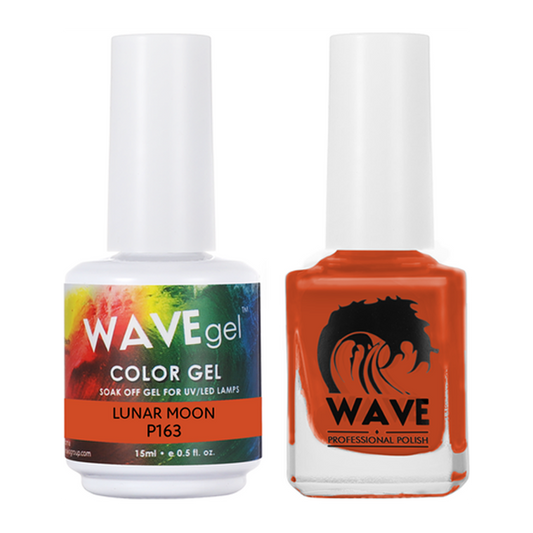 Wave Gel Nail Lacquer + Gel Polish, Simplicity Collection, 163, Lunar Moon, 0.5oz