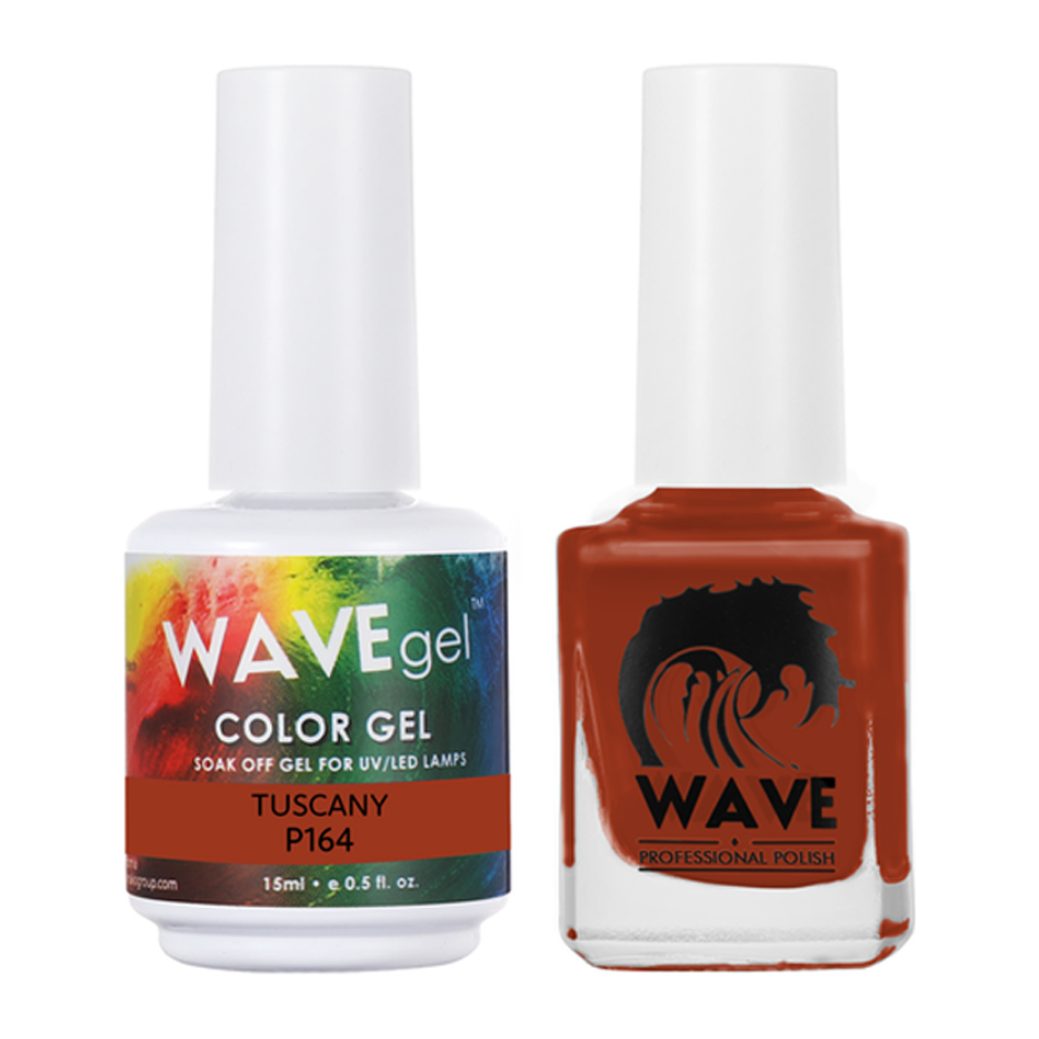 Wave Gel Nail Lacquer + Gel Polish, Simplicity Collection, 164, Tuscany, 0.5oz