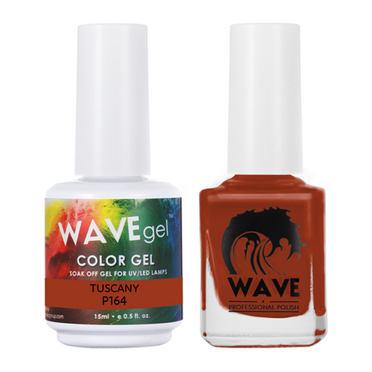 Wave Gel Nail Lacquer + Gel Polish, Simplicity Collection, 164, Tuscany, 0.5oz