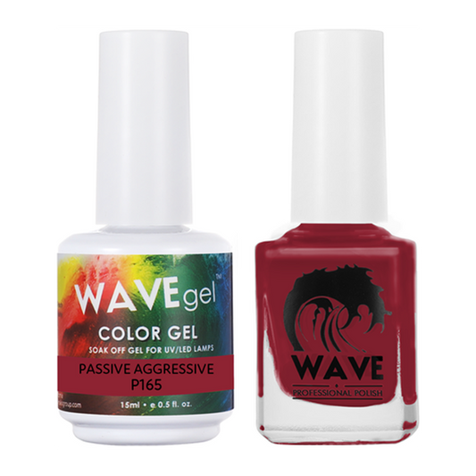 Wave Gel Nail Lacquer + Gel Polish, Simplicity Collection, 165, Passive Aggressive, 0.5oz