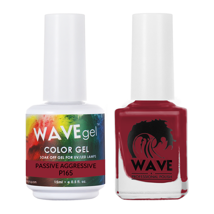 Wave Gel Nail Lacquer + Gel Polish, Simplicity Collection, 165, Passive Aggressive, 0.5oz