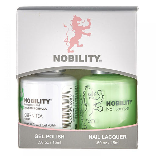 LeChat Nobility Gel & Polish Duo, NBCS166, Green Tea, 0.5oz KK